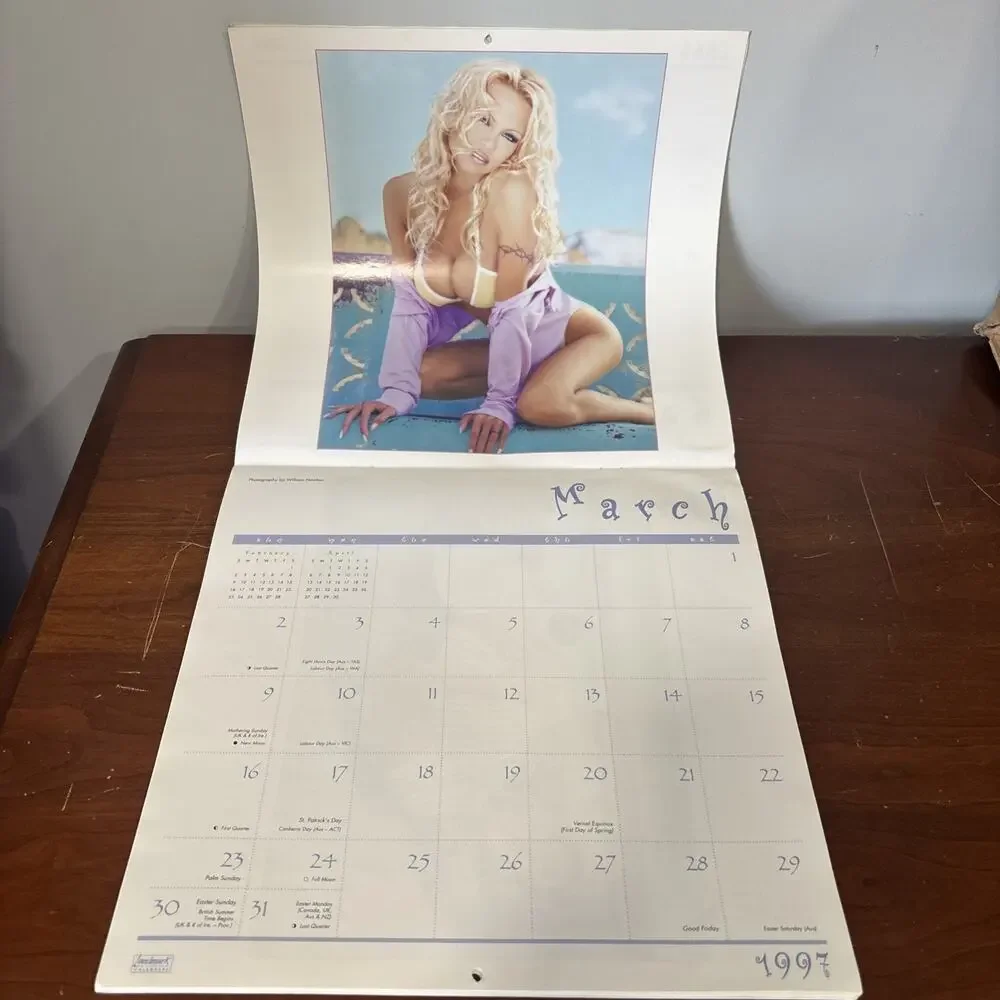 Pamela Anderson 1997 Calendar 90s Pamela Lee Official Merch Collectible RARE